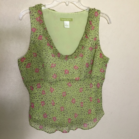 Sigrid Olsen Sleeveless Top Size 12 - Picture 1 of 7